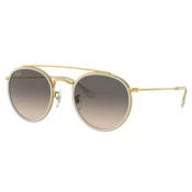 Ray-Ban Naocare za sunce 0RB3647N 923632 51 Round Double Bridge, Zlatne
