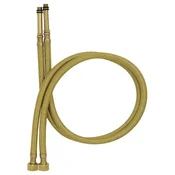 Zlata cev z najlonsko pletenico 3/8xM10, dolžina 40 cm - 2 kosa.