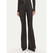 Just Cavalli Hlače iz tkanine 79PAC101 J0251 Črna Flare Fit