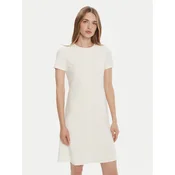 Calvin Klein Cocktail obleka LV044C064G Écru Slim Fit
