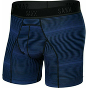 SAXX Kinetic Boxer Brief Variegated Stripe/Blue 2XL Donje rublje za fitnes