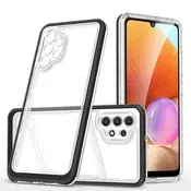 slomart Prozoren 3v1 etui za Samsung Galaxy A72 4G gel ohišje z okvirjem črno