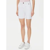 U.S. Polo Assn. Kratke hlače iz tkanine WUP1121 Bela Regular Fit