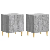 Nocni ormaric 2 pcs Siva Sonoma 43 x 34,5 x 50 cm