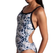 Arena earth swimsuit xcross back black/white multi xl - uk38