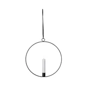 Eglo 411485 - LED Božicna dekoracija FLAMME RING 1xLED/0,06W/1xAA crna