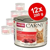Varčno pakiranje Animonda Carny Adult 12x200 g - Puran & jagnjetina5 % popust na prvi nakup