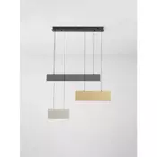 ALUNA LED LUSTER CRNA/MJED/ALUMINIJ 28W IP20 3000K TRIAC PRIGUŠLJIVA NL9190221