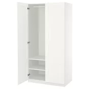 PAX / BERGSBO Garderober, bela/bela, 100x60x201 cm