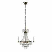 Markslöjd 105157 - Kristalni luster na lancu MARIELUND 3xE14/40W/230V mesing