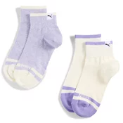 Womens Puma Heritage Quarter Socks (2-pack), Purple, Size 35-38, Clothing