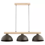 Luster na sajli VERTA 3xE27/15W/230V smeđa/bež