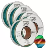 Professional Lab 5x PLA Prelivajoča Barva Filament 1.75 mm - Professional Lab Biološko Razgradljiv PLA (1kg Kolut)