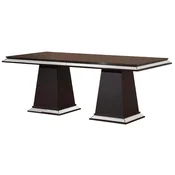 Casa Padrino luxury dining table dark brown 200 x 100 x H. 79 cm - Mirrored solid wood kitchen table - Dining room furniture - Luxury furniture - Luxury furnishings