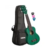 Sopran ukulele Premium Mahagonij Aquamarine za LEVIČARJE(s torbo in trzalicami) HH 2264L