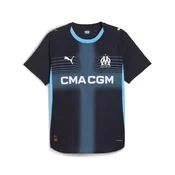Mens Puma Olympique de Marseille 25/26 Authentic Away Jersey, Blue, Size S, Sport