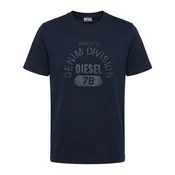DIESEL Majica T-JUST-E17-OUT mornarska