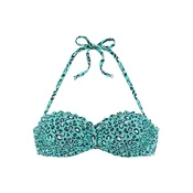 LASCANA Bikini zgornji del meta/črna/bela