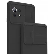 shumee Ovitek za Xiaomi Mi 11 Lite črne barve + steklo