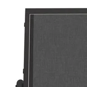 Vidaxl Vrtni drsni stol črn 61x76x87 cm tekstilen in jeklo
