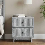 Nocni ormar Siva sonoma 43 x 34,5 x 47,5 cm Konstruirano drvo