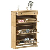 Ormaric za cipele Corona 99x32x138 cm od masivne borovine