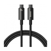 BASEUS USB kabel C-C 3m 240W Tungsten Gold pleteni crni CAWJ040101