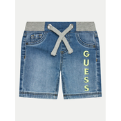 Guess Jeans kratke hlače N4GD15 D4GV0 Modra Regular Fit