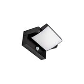 LED spoljašnje zidno svetlo sa senzorom, LED/17W/230V, 4000K, IP65, crno