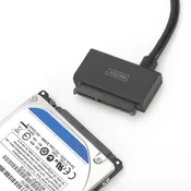 Digitus USB 3.1, Trdi disk, Pogon, prenosnik adapter cable [1x Moški konektor USB 3.1 tipa C-1x Kombiniran ženski konektor SATA, 15 +