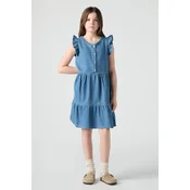 Djecja pamucna haljina Levis FLUTTER SLEEVE BUTTON UP D