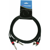 ADJ AC-2R-2J6M/1,5 RCA 2x Mono 6,3 Jack 1,5 m