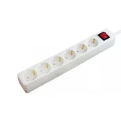 PODALJŠEK S STIKALOM ECOLINE 6x ŠUKO 3m H05VV-F 3x1,5mm BEL | Topdom