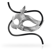 OhMama Masks Fleur De Lis Eyemask Silver