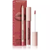 Makeup Revolution Lip Contour Kit set za ustnice odtenek Brunch