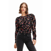 Desigual Bluza PETER, zelena / ljubicasta / crvena / crna