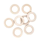 Leseni obročki Macramé | 45 mm, 8 pcs