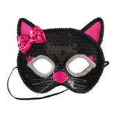 souza® djecja karnevalska maska cat black fuchsia