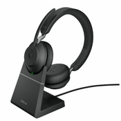 Jabra Evolve2 65, MS Stereo, Bežicno, Ured / pozivni centar, 20 - 20000 Hz, 176,4 g, Slušalice, Crno