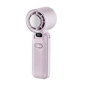 INF Zložljiv prenosni ventilator 3600mAh z ledenim načinom in LED zaslonom Purple, (5000310107)