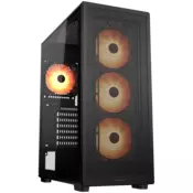 COUGAR MX220 RGB PC Case, Mid Tower, Black - CGR-2AC8B-RGB