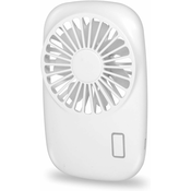 Generic Ročni ventilator, mini ventilator, zmogljiv majhen osebni prenosni ventilator, nastavljiva hitrost USB, žepni ventilator za ponovno polnjenje za domačo pisarno, potovanja na prostem, bel, (21125990)