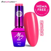 MOLLY NAILS NEON gel lak 722 - Pink Gerbera