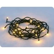 Solight LED božicni lanac, 3 m, 20xLED, 3x AA, toplo bijela, zeleni kabel [1V50-WW]