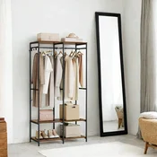Songmics Omara odprti obešalnik za oblačila 40x945x180 cm rjava