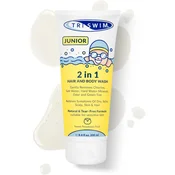 Triswim Junior 2v1 šampon in gel za prhanje za otroke [sladki kaki], 200 ml