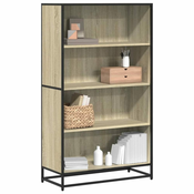 Polica za knjige sonoma hrast 80,5x35x139 cm izradeno drvo