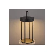 LED prigušiva spoljašnja punjiva dodirna stona lampa GENTLE LED/1,5W/3,7V 3000 mAh IP44 crna