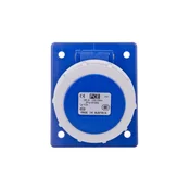 PCE Kotna vtičnica 16A 3P 230V /80x97/ modra IP67 4132-6F8