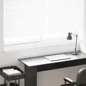 vidaXL Okenski nadstrešek Bela 140 x 20 x 4,5 cm PVC